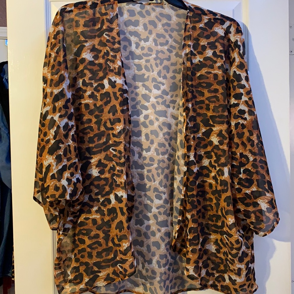 Leopard Print Kimono
